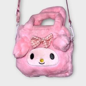 My Melody Fuzzy Pink Plush Purse